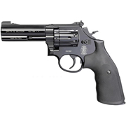 Пистолет Smith-Wesson 586-4R (черный, черные каучуковые накладки)